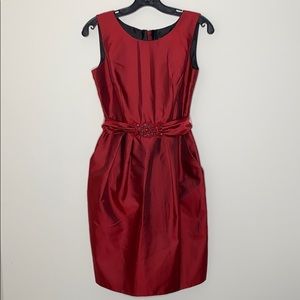 ALEX EVENINGS Petite Evening Short Red Dress